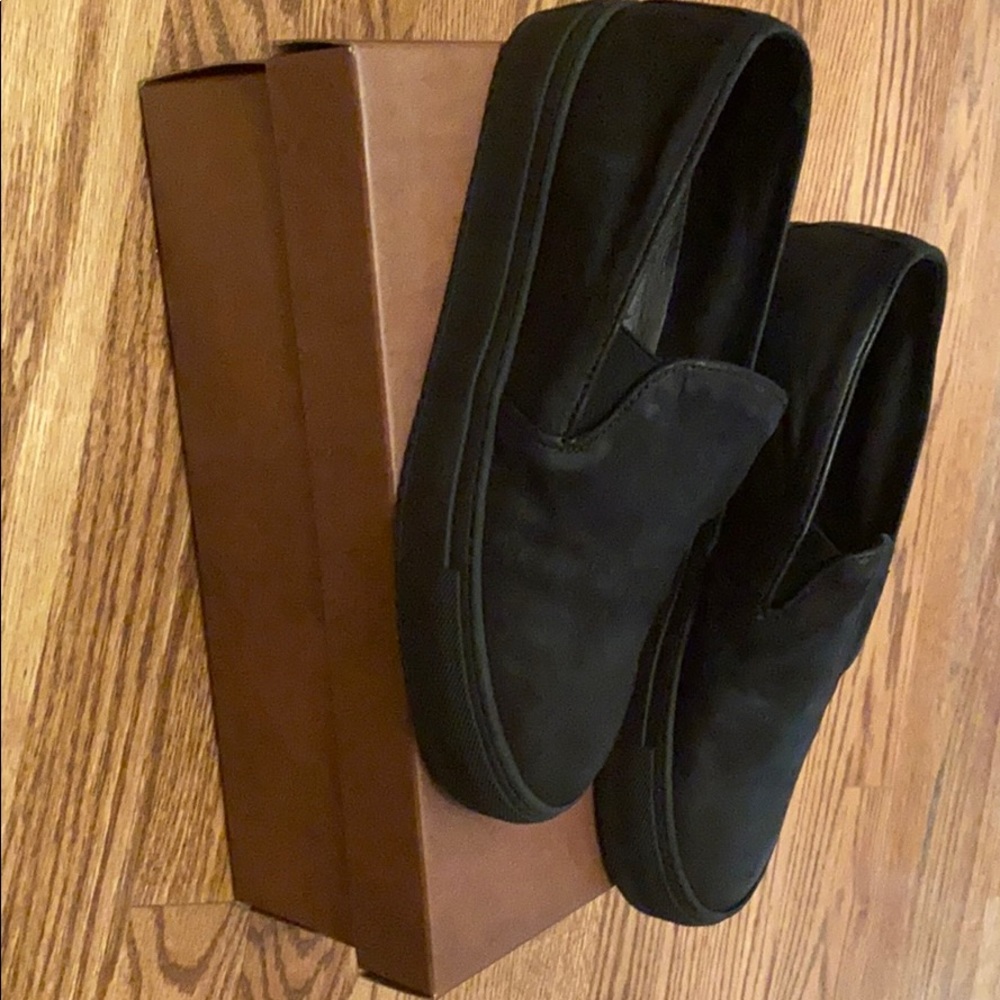 Black suede NWT loafers